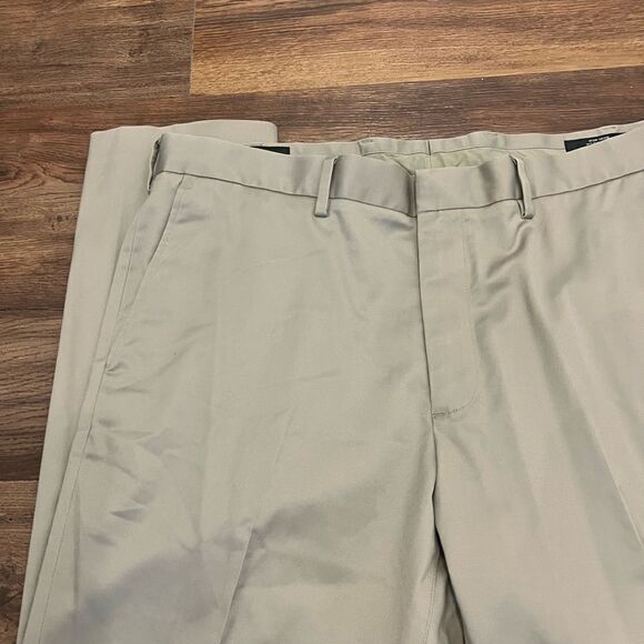Nordstrom Mens Tan Slim Fit Trousers - Picture 4 of 7
